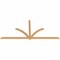 Ekena Millwork Redmond Timber Gable Bracket, Western Red Cedar, 108"W x 49"H x 1 1/2"D x 3 1/2"F, 11/12 Pitch GBW108X49X0204RED00SWR - alternate 3
